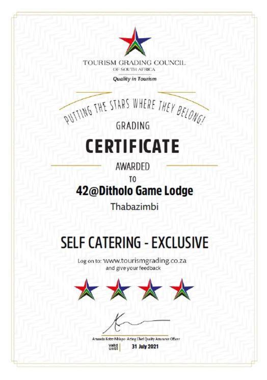 42@ Ditholo Game Lodge Thabazimbi Kültér fotó